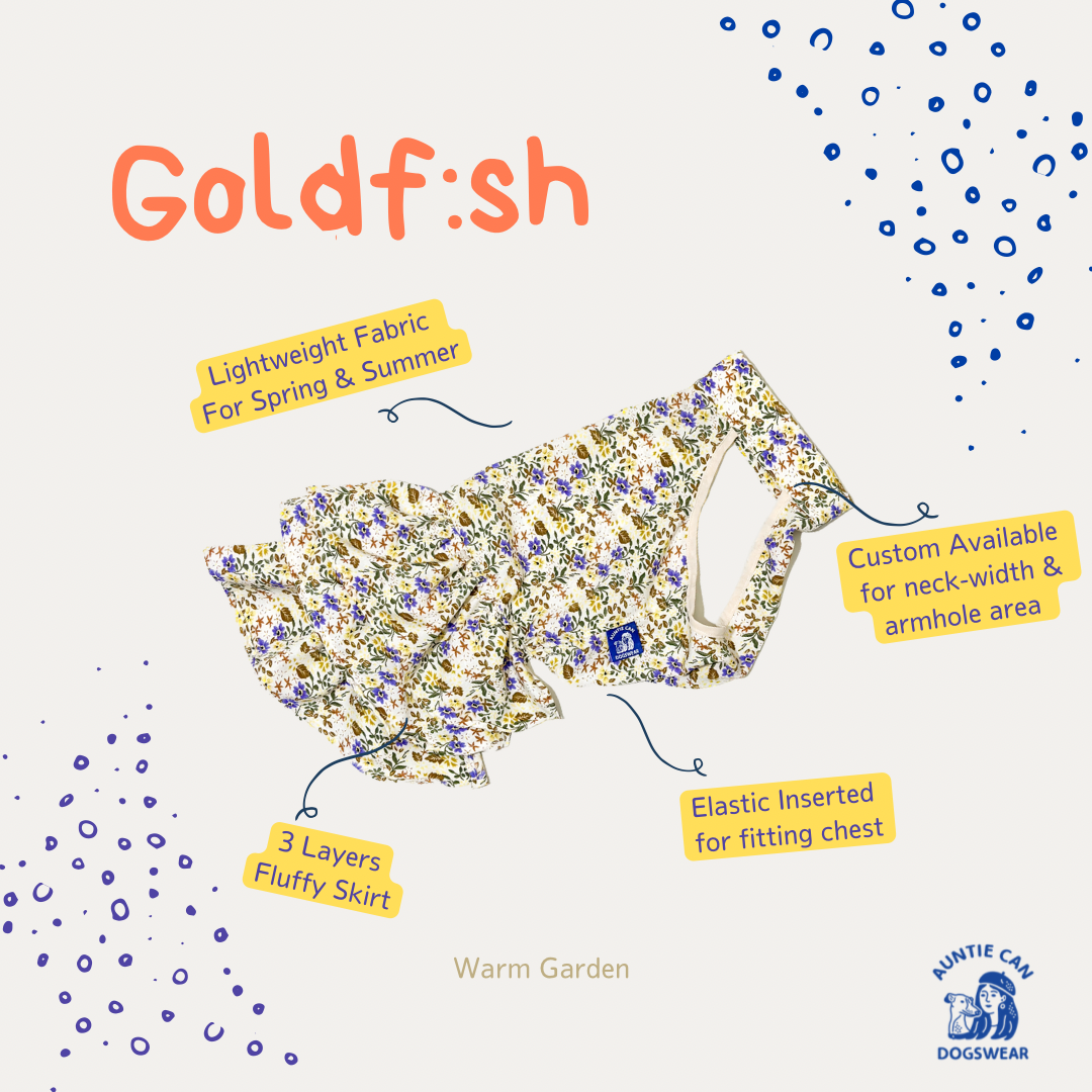 Gold:sh Auntie Can Dogswear - Warm Garden