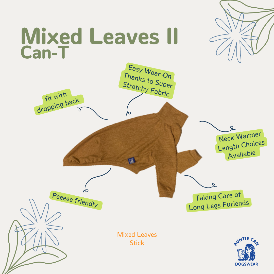Can-T Auntie Can Dogswear - Mixed Leaves Stick