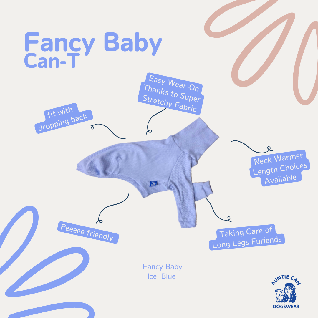 Can-T Auntie Can Dogswear - Fancy Baby Ice Blue