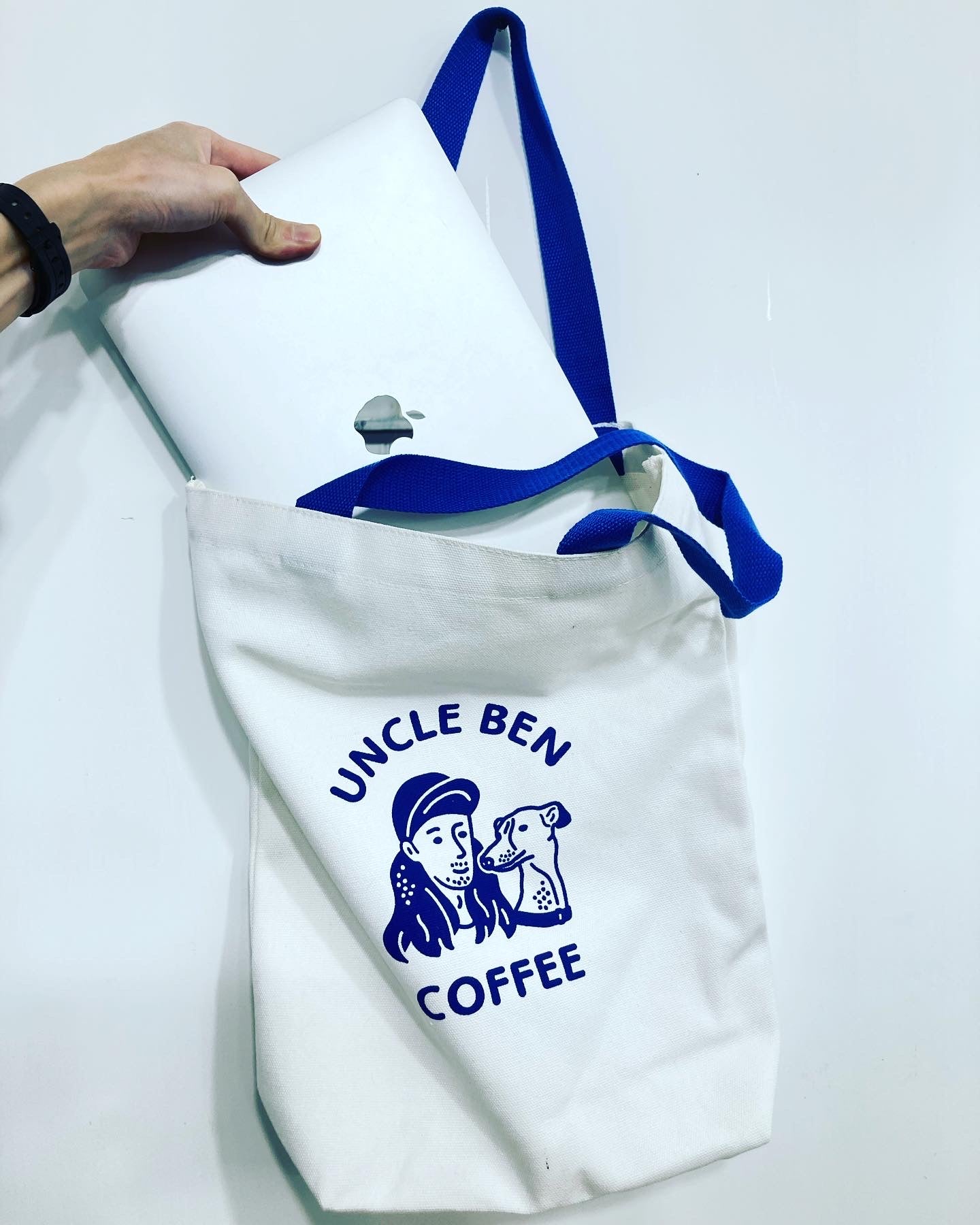 Uncle Ben Coffee Tote Bag with Mac book
