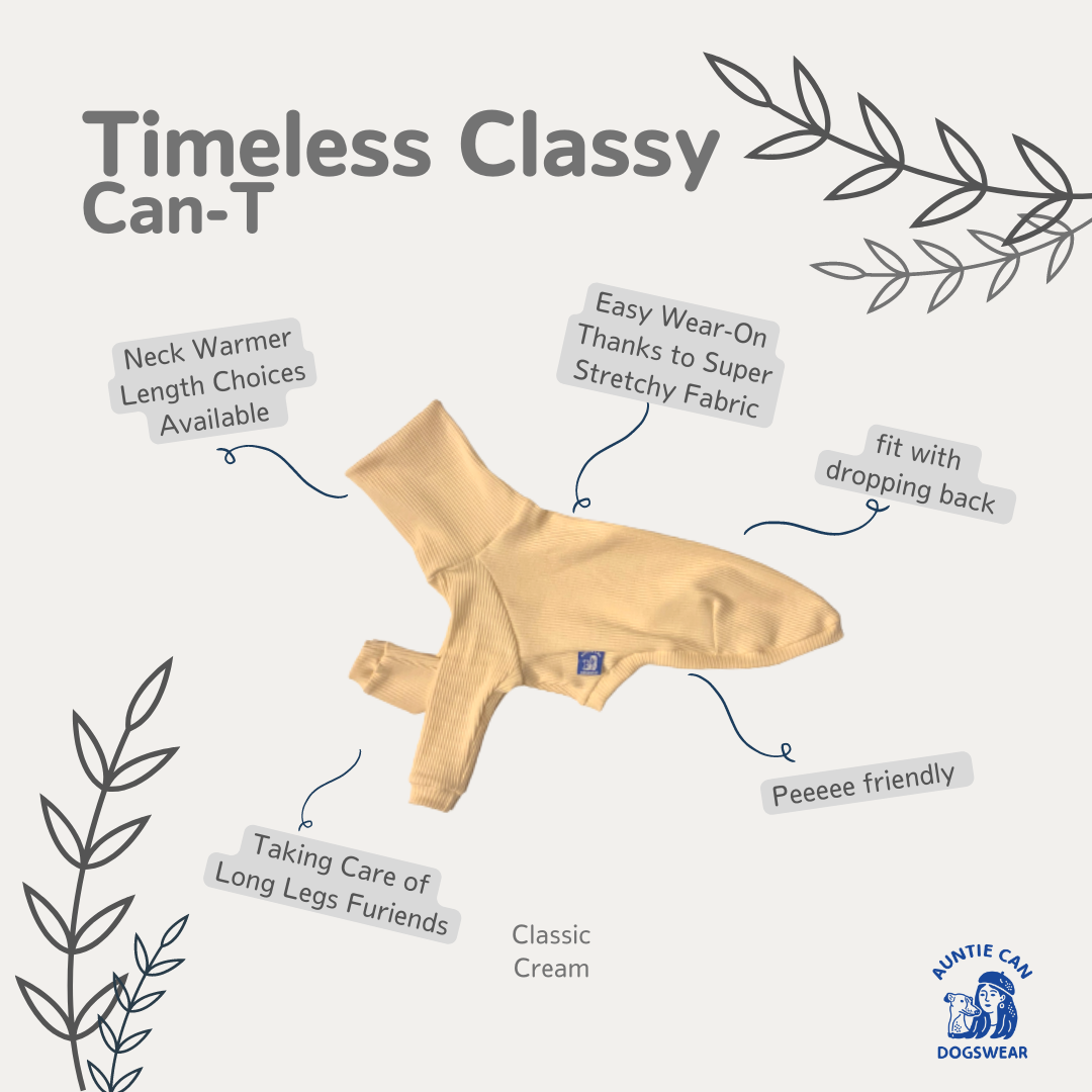Can-T Auntie Can Dogswear - Timeless Classy Cream