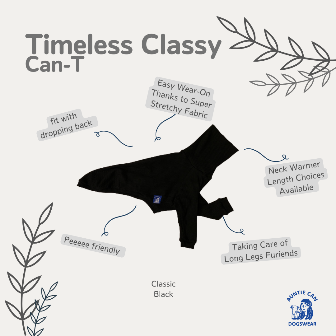 Can-T Auntie Can Dogswear - Timeless Classy Black