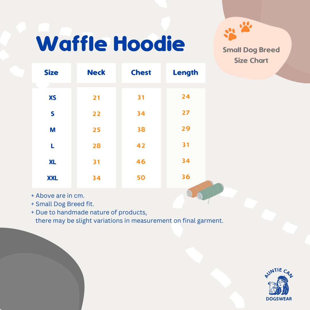 Waffle Hoodie | Small Doggies